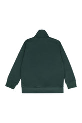 Techno fabric full-zip sweatshirt